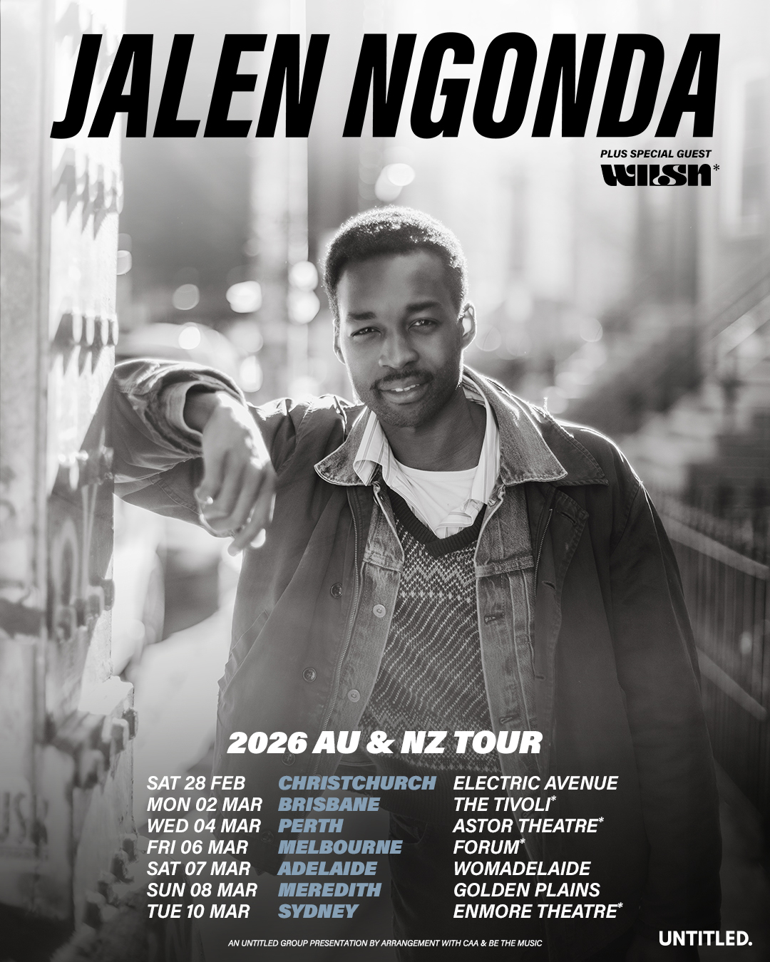 Jalen Ngonda Tour Poster 2026